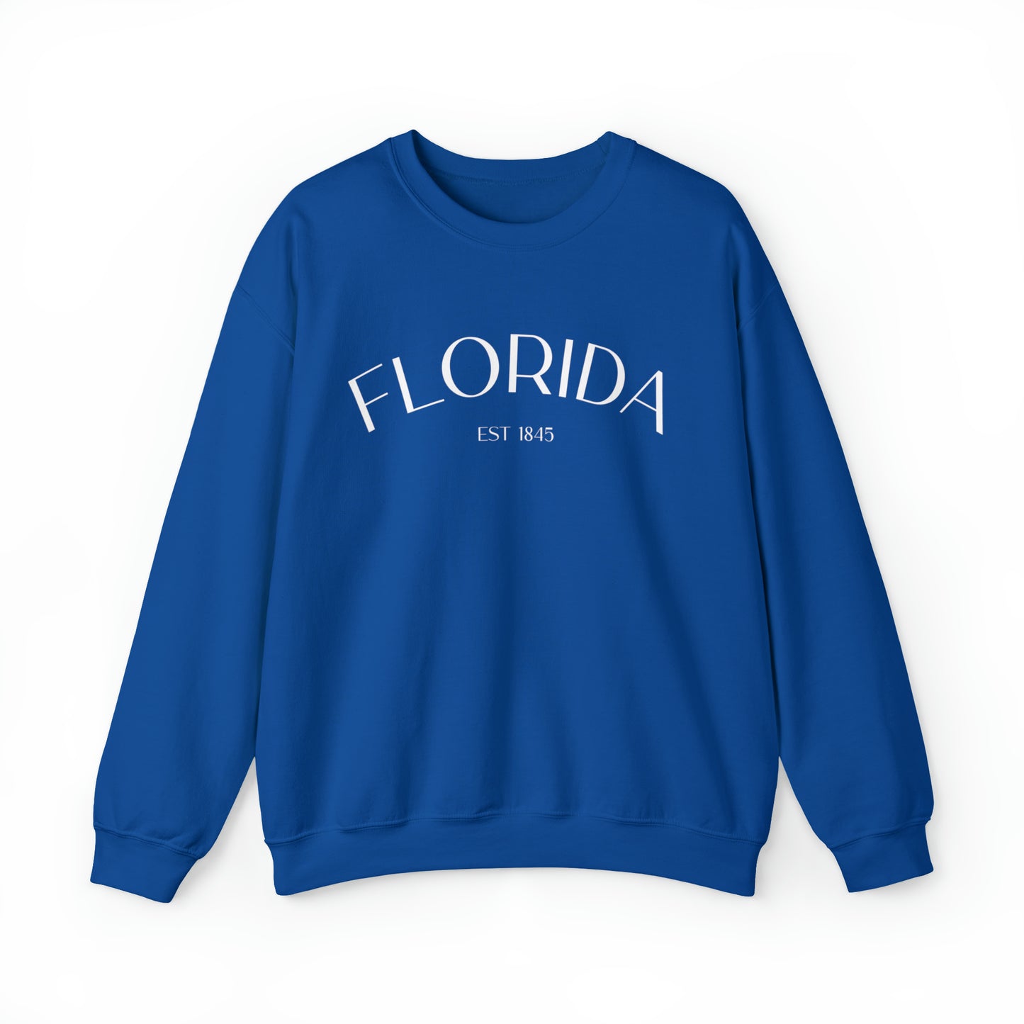 Florida Crewneck Sweatshirt in White Font