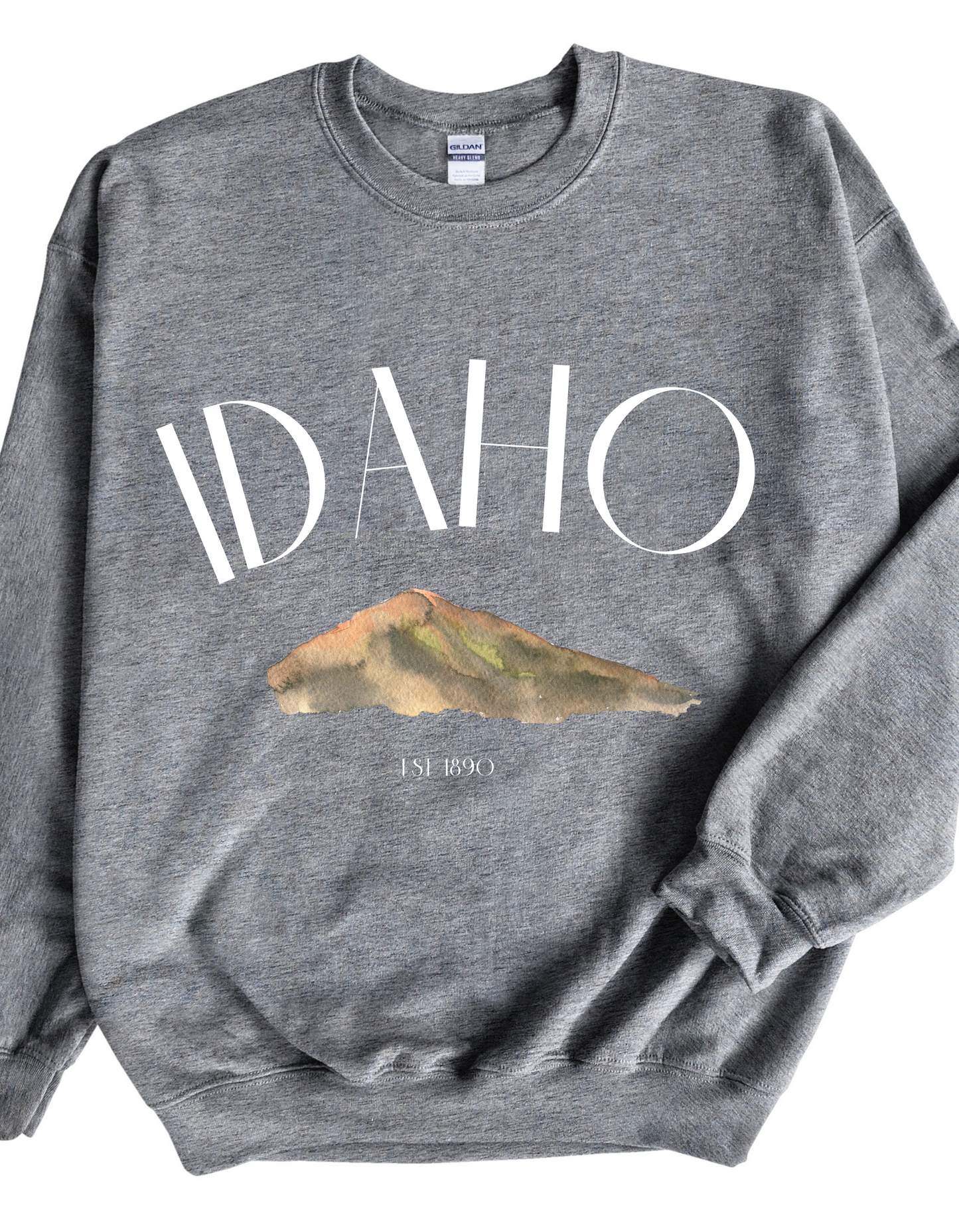 Idaho Crewneck Sweatshirt in White