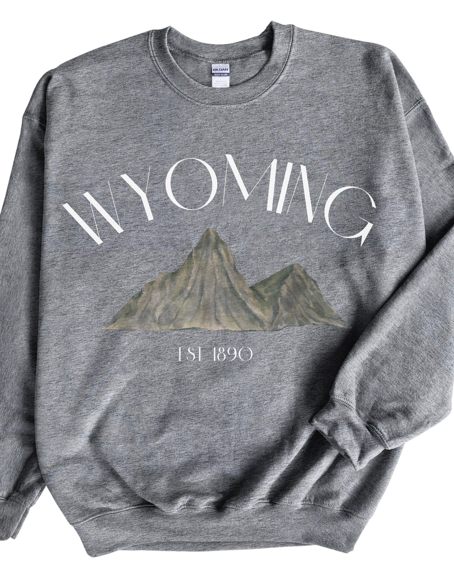 Wyoming Crewneck Sweatshirt in White