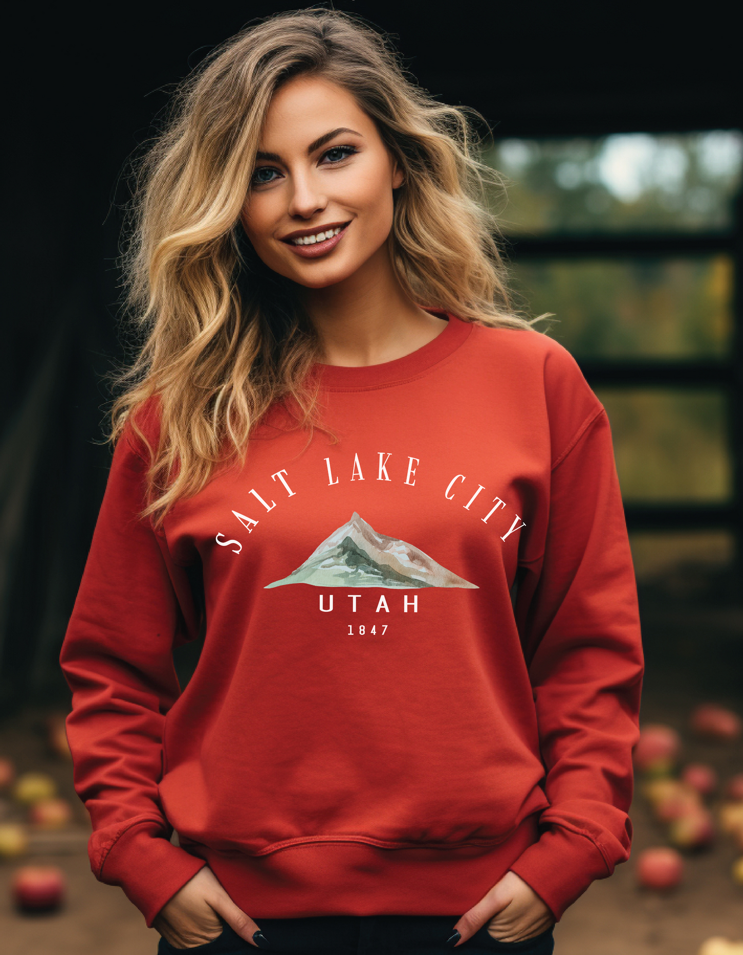 Salt Lake City Utah Crewneck Sweatshirt