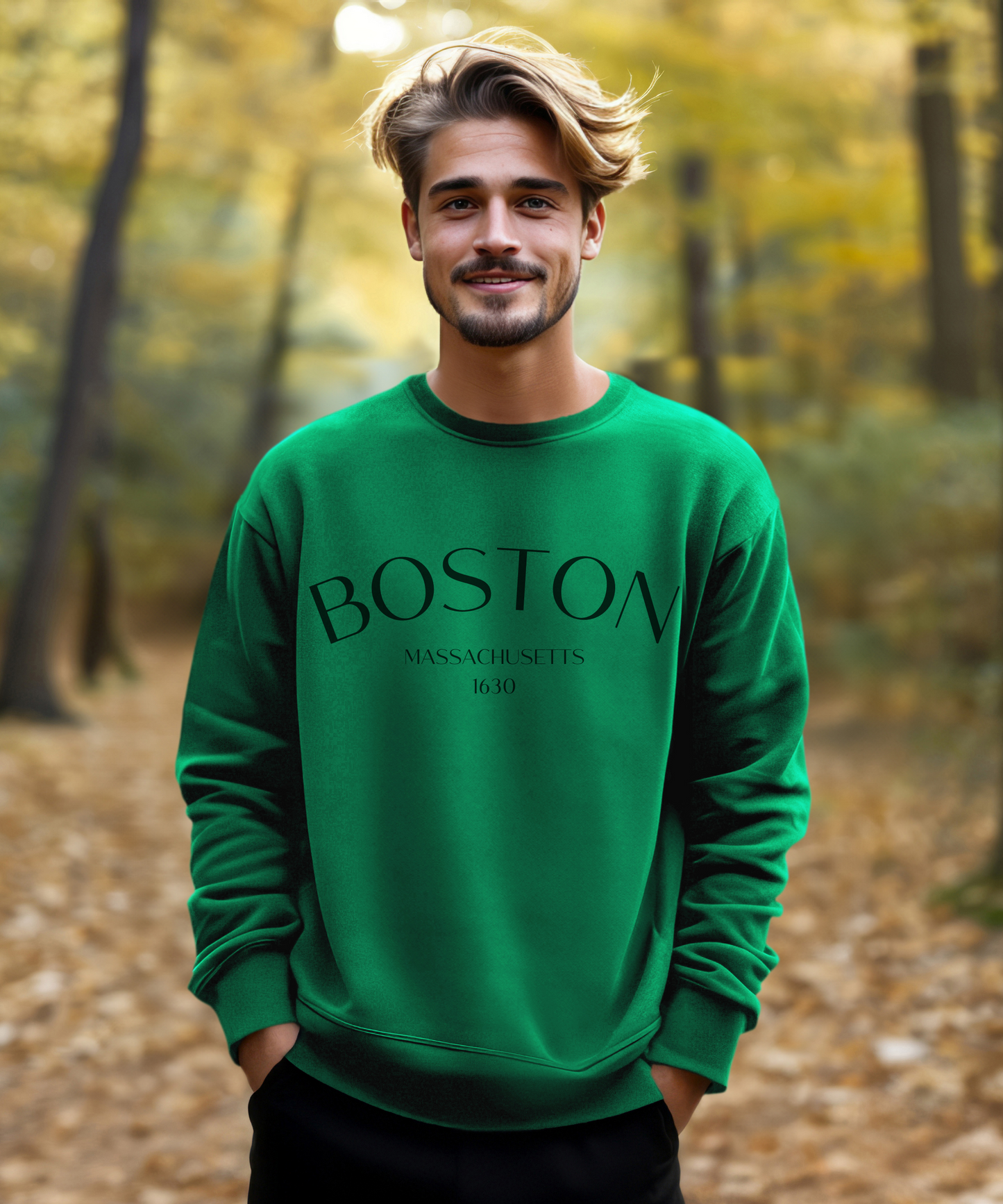 Boston Massachusetts Crewneck Sweatshirt