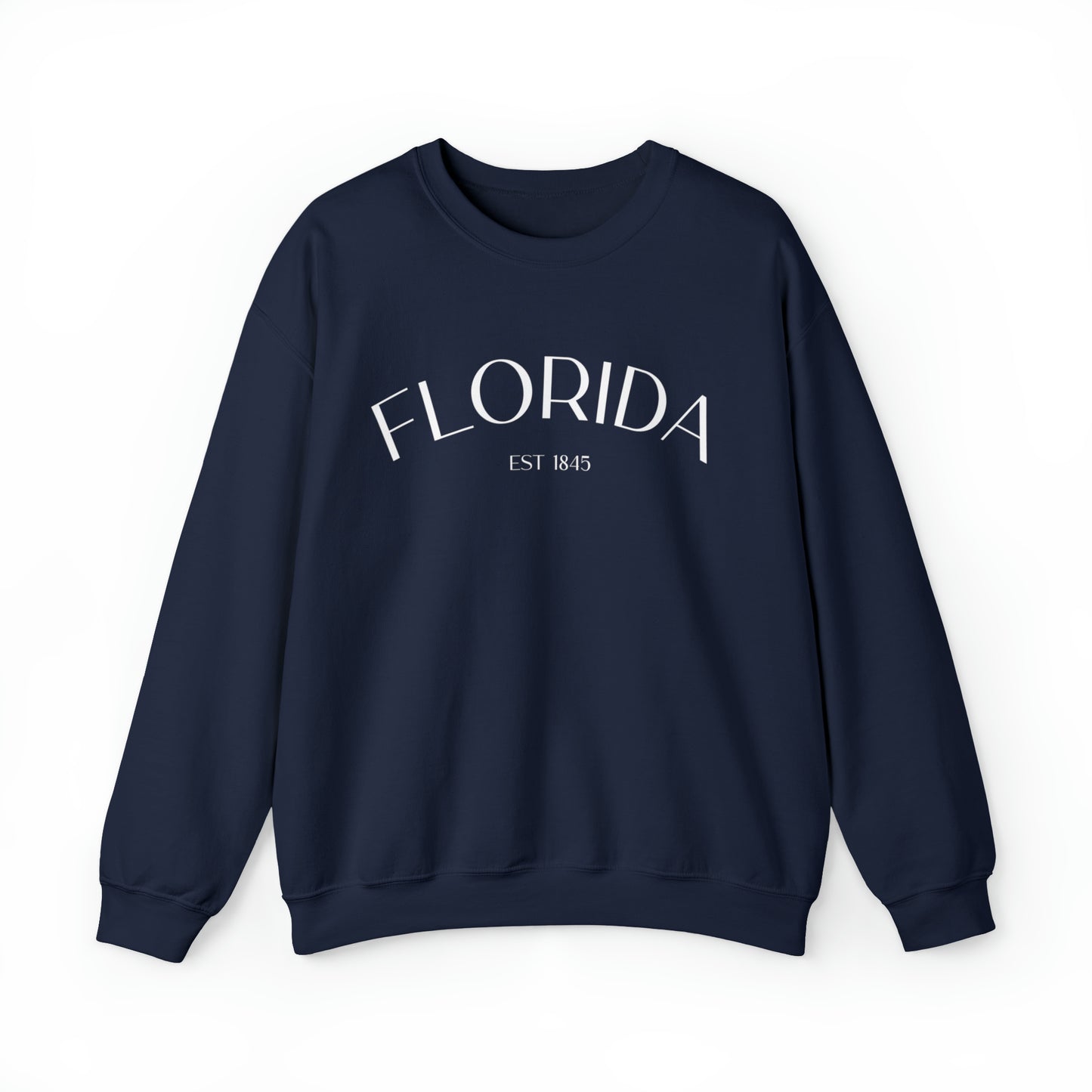 Florida Crewneck Sweatshirt in White Font