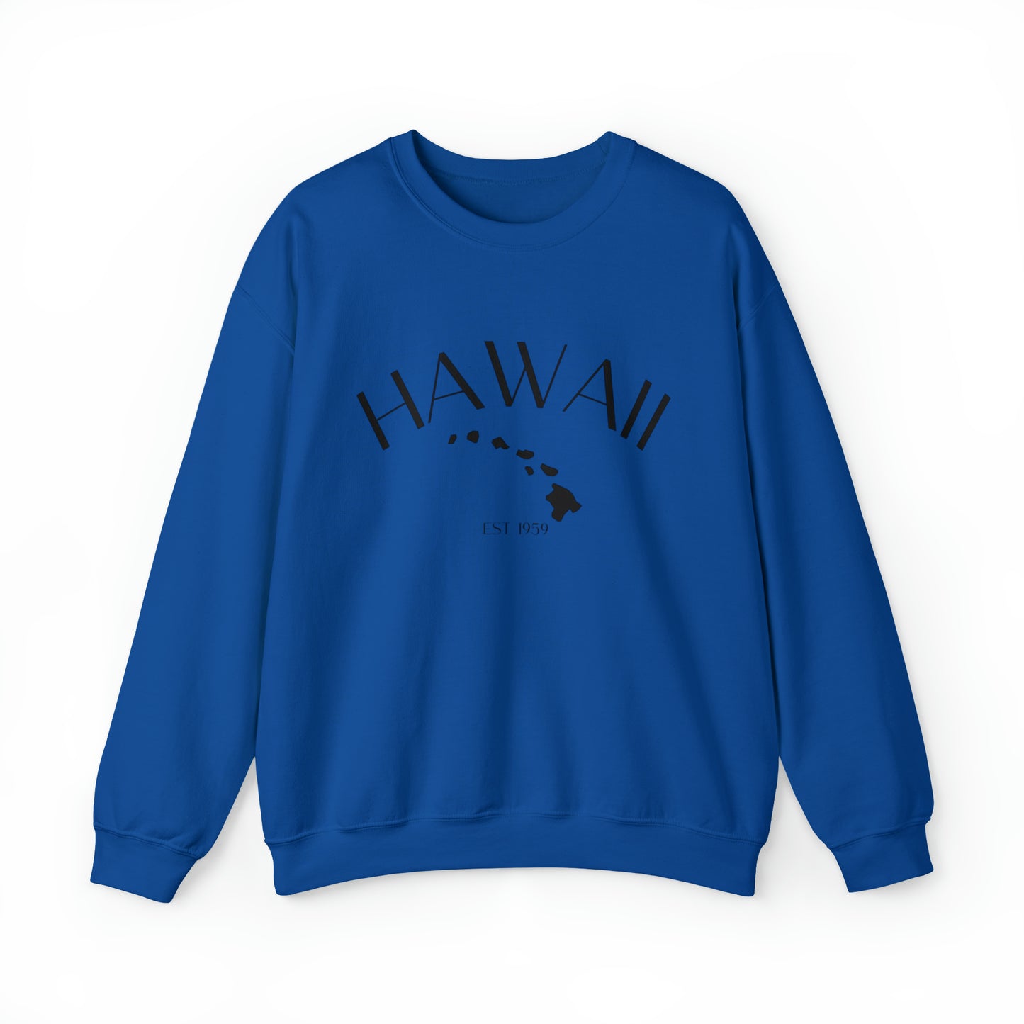 Hawaii Crewneck Sweatshirt in Black Font