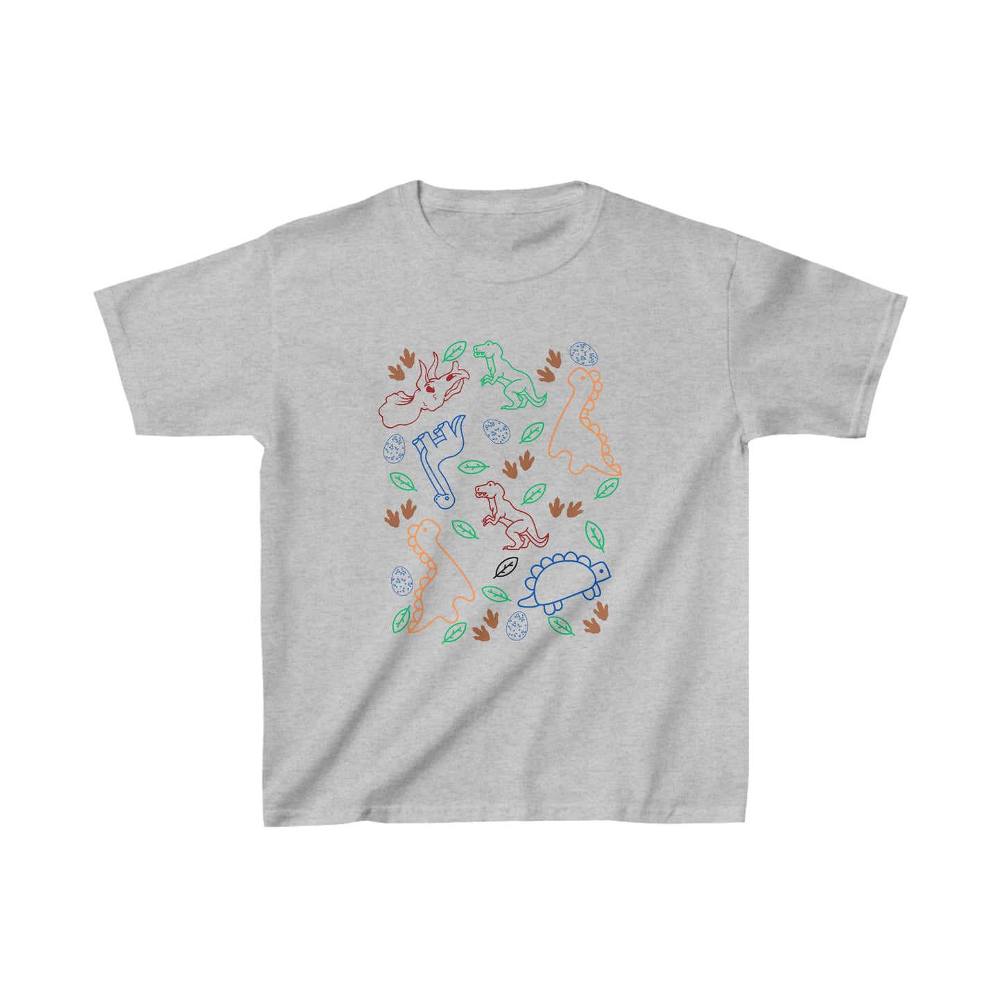 Kids Colorful Dinosaur T-shirt