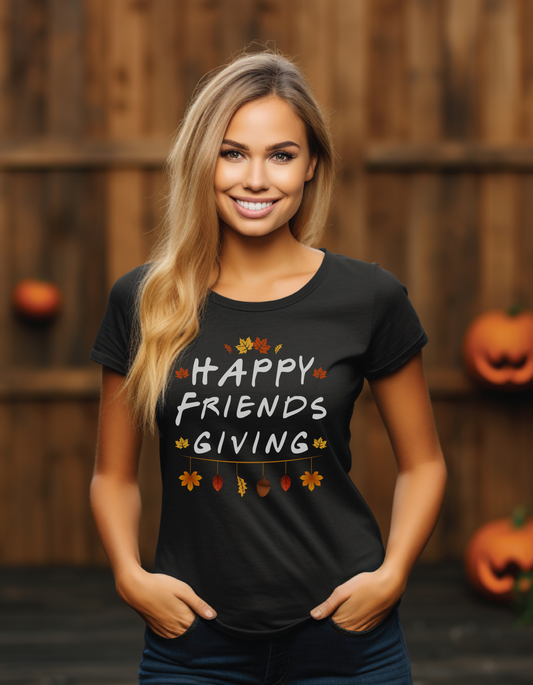 Happy Friends Giving Short Sleeve Tee