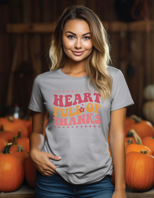 Hearts Full of Thanks Short Sleeve Tee