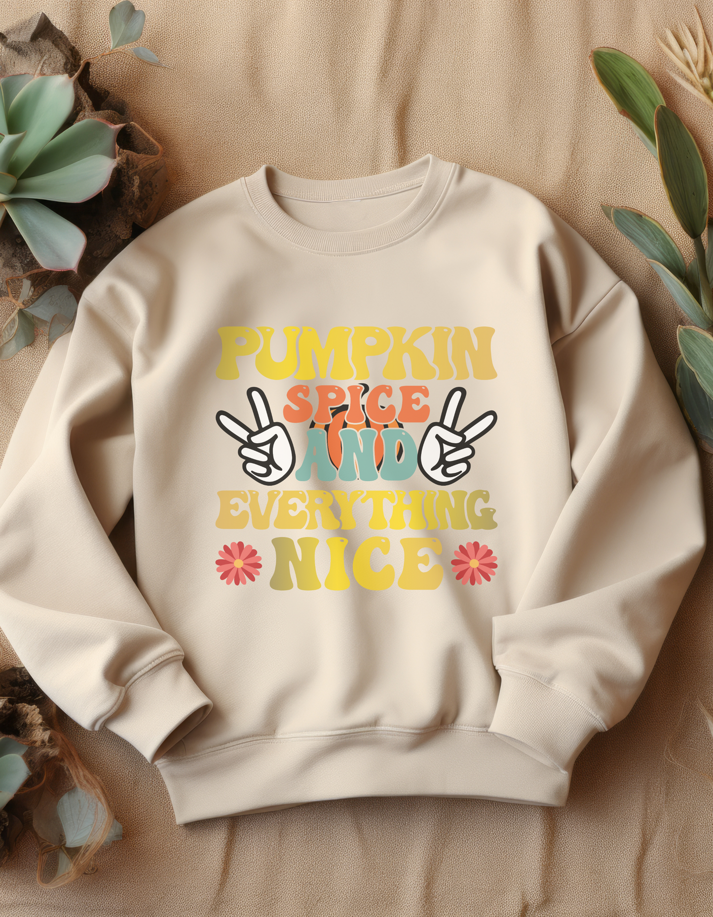 Pumpkin Spice and Everything Nice Super Color Sweatshirt