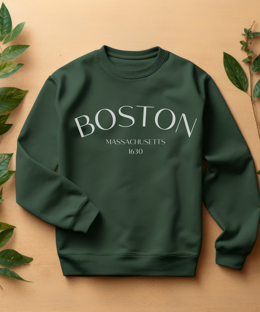 Boston Massachusetts Crewneck Sweatshirt