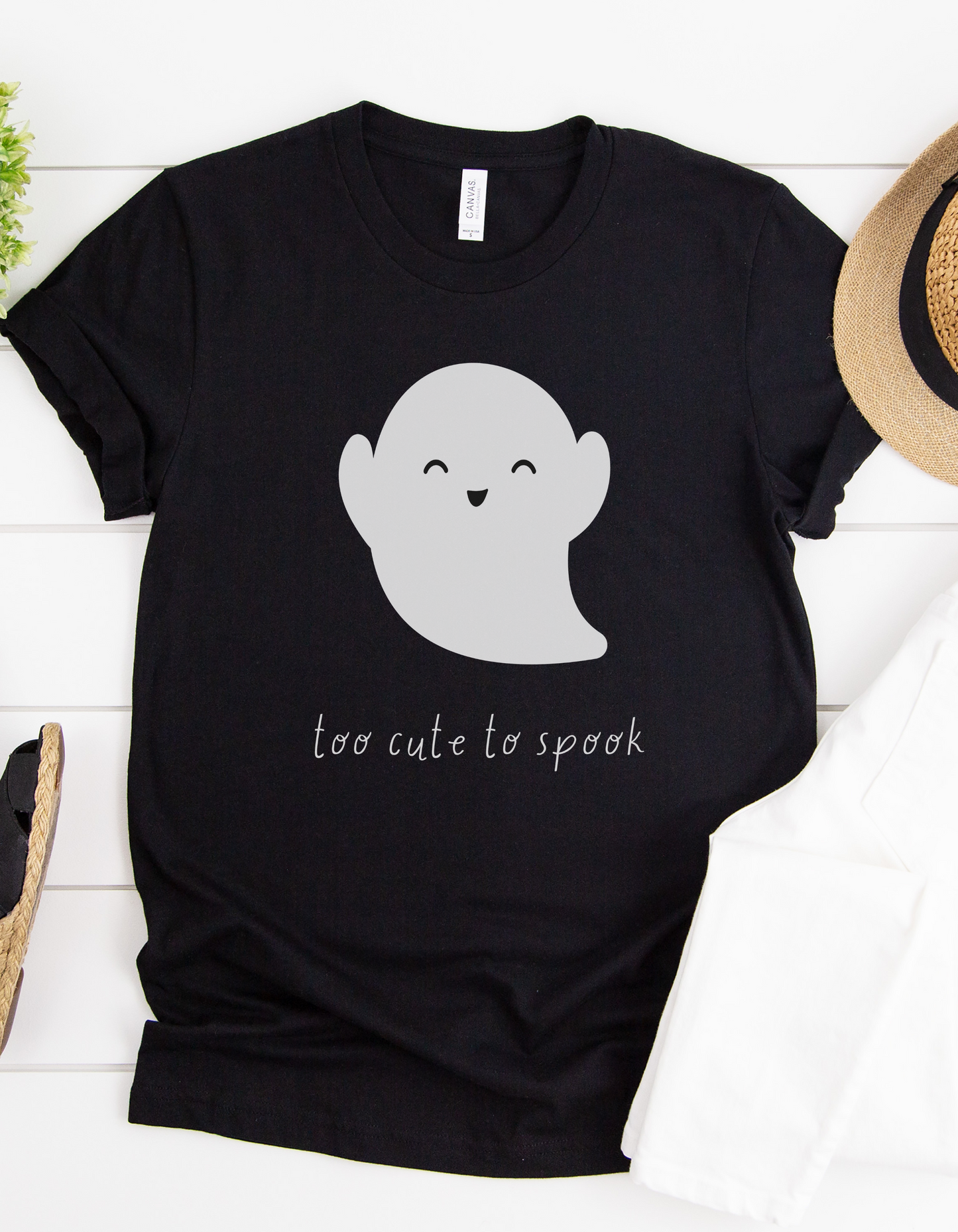 Too Cute to Spook Halloween Ghost T-shirt