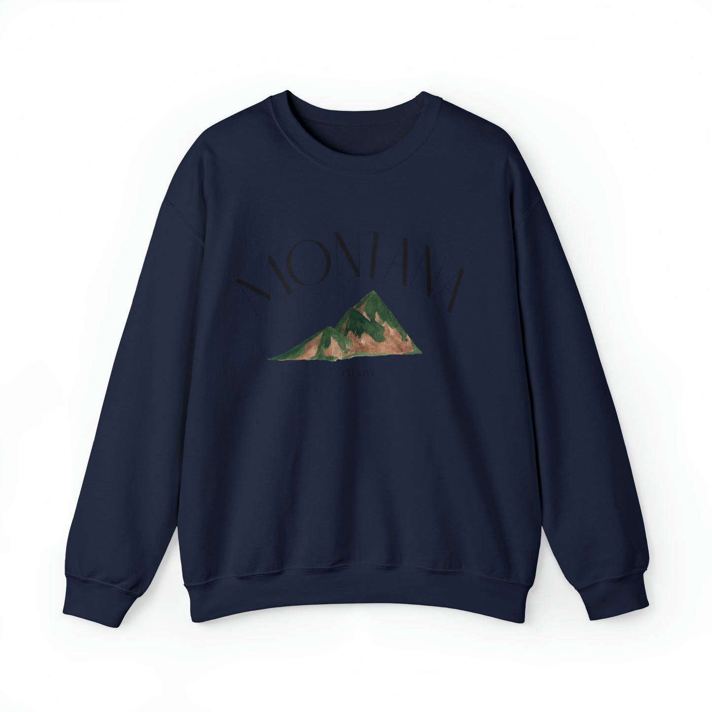 Montana Crewneck Sweatshirt in Black