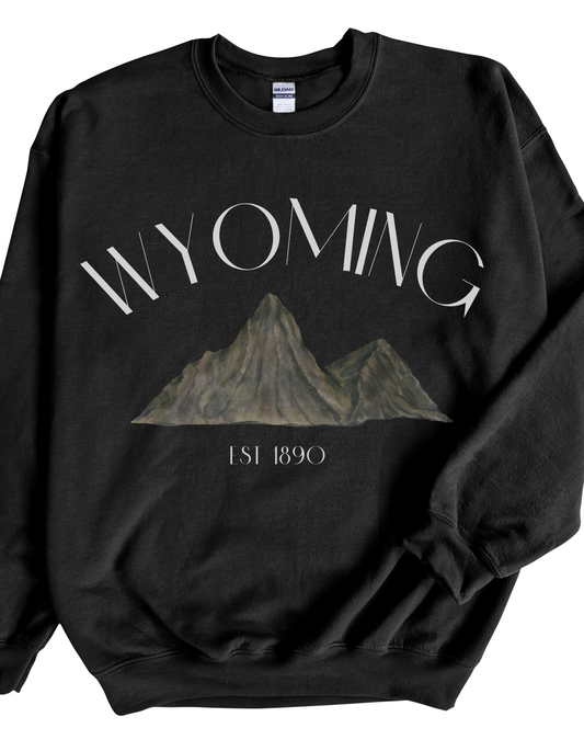 Wyoming Crewneck Sweatshirt in White